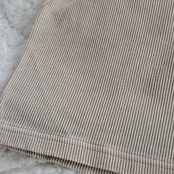 6. Free People Movement Happiness Runs Crop Brushed Taupe - Picture 11 of 17